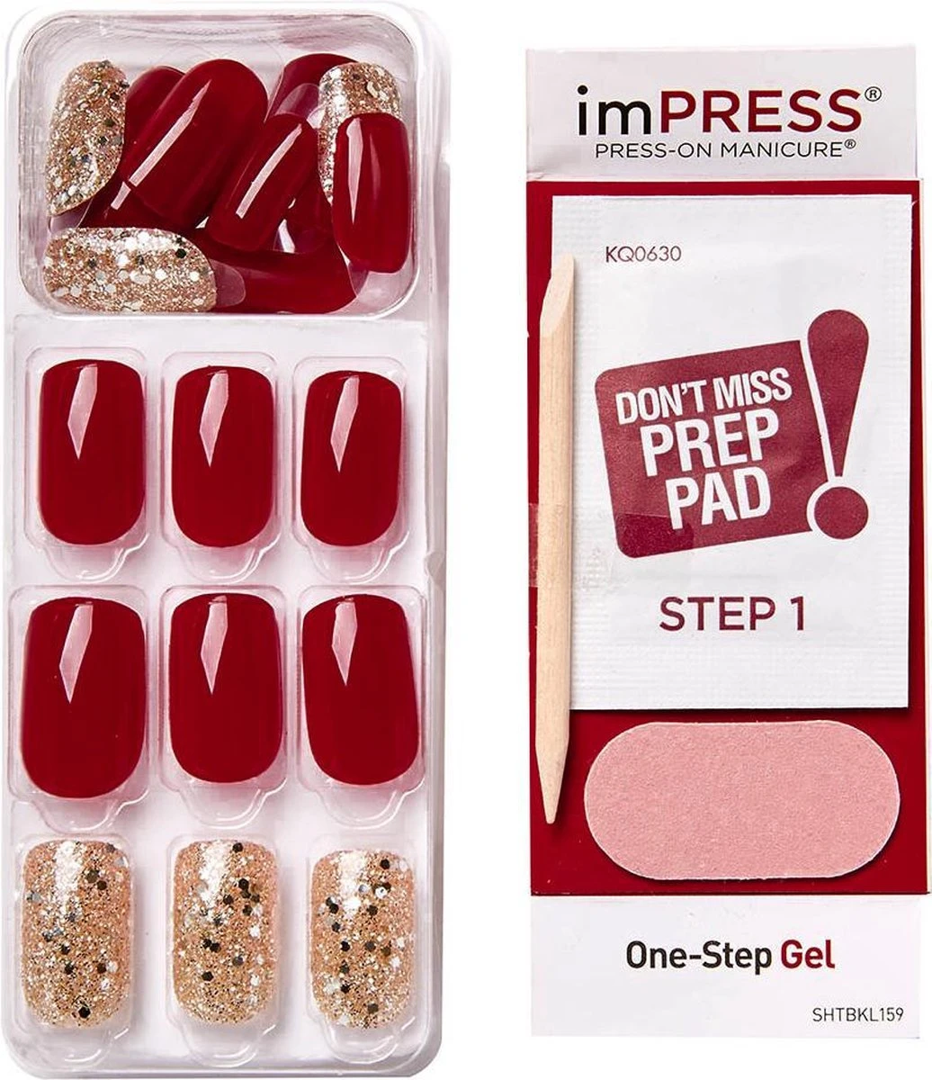 Kiss ImPRESS Press-on Manicure He's With Me- Kunstnagels - Nagels - Press On Nails - Plaknagels - Nepnagels - 30 Stuks - Beste Kwaliteit 2 Kiss ImPRESS Press-on Manicure He's With Me- Kunstnagels - Nagels - Press On Nails - Plaknagels - Nepnagels - 30 Stuks - Beste Kwaliteit - Afbeelding 2