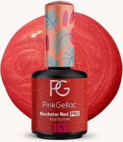 Pink Gellac - Rockstar Red - Gellak - Vegan - Rood - Glanzend - 15ml -Nagelverzorging Winkel 1042x1200