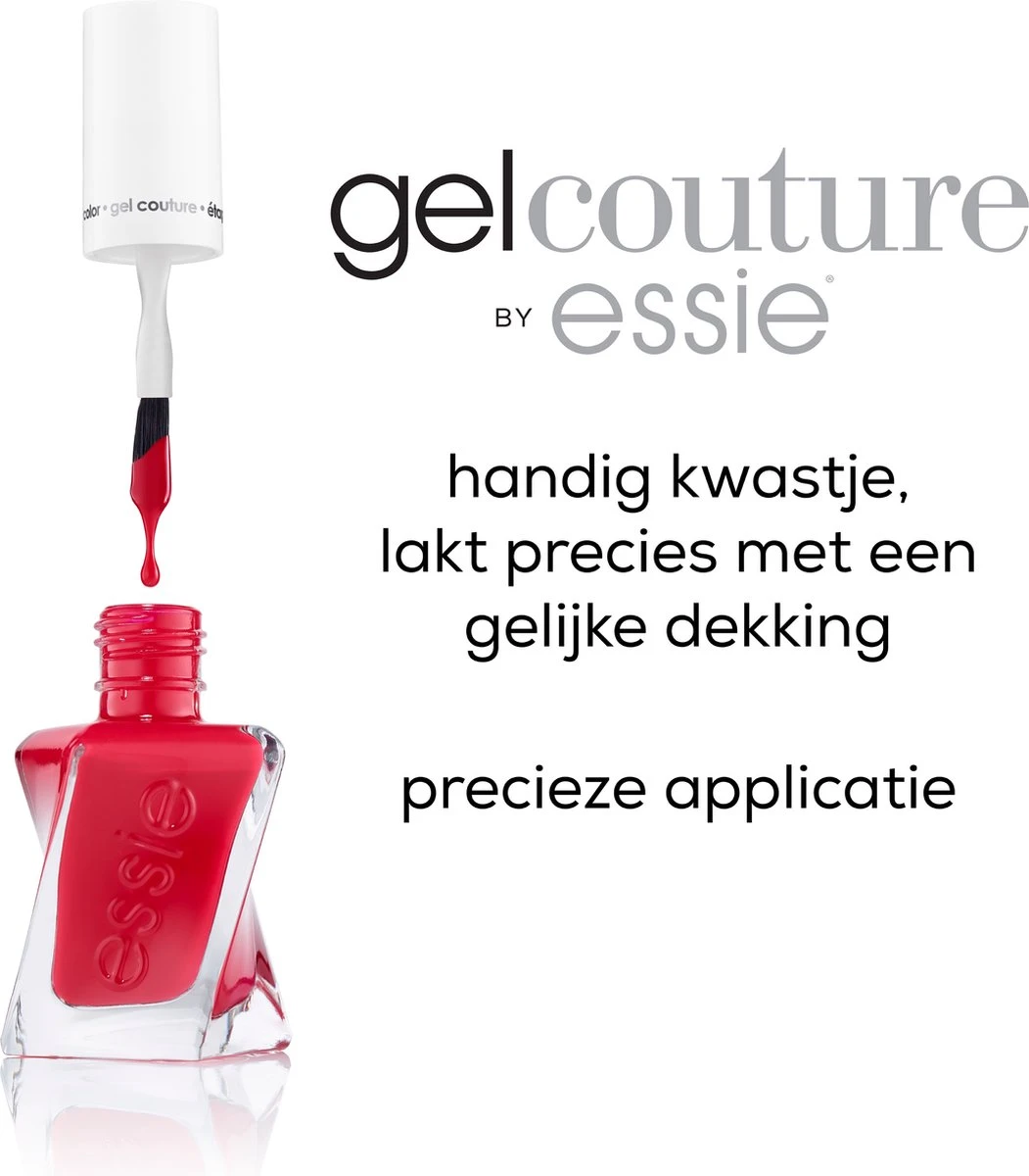 Essie Gel Couture - 270 Rock The Runway - Rood - Glanzende Nagellak Met Gel Effect - 13,5 Ml 4 Essie Gel Couture - 270 Rock The Runway - Rood - Glanzende Nagellak Met Gel Effect - 13,5 Ml - Afbeelding 4