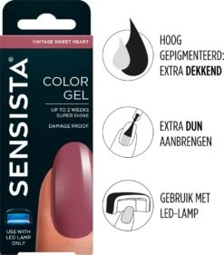 Sensista Color Gel Vintage Sweet Heart - Oud Roze
