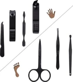 TOPCODE Cosmetics Manicure Set / Nagelschaar Set - #MCNC03 - Zwart 7 Delig - Nagelknipper Set Manicureset - Manicure Setje Pedicureset - Nagelschaartje - Nagelknipper – Nagelknipper Set - Manicureset - Manicuresetje -Nagelverzorging Winkel 1067x1200 1