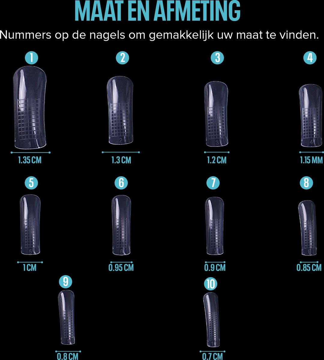 Dual System Forms - Voor Polygel & Acrylgel Nagels - Kunstnagels - Nepnagels - 120 Stuks 6 Dual System Forms - Voor Polygel & Acrylgel Nagels - Kunstnagels - Nepnagels - 120 Stuks - Afbeelding 6