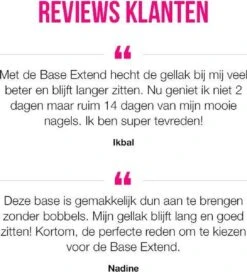 Pink Gellac - Base Extend - Base Coat Gellak - Snel Afweekbaar - 15 Ml -Nagelverzorging Winkel 1089x1200