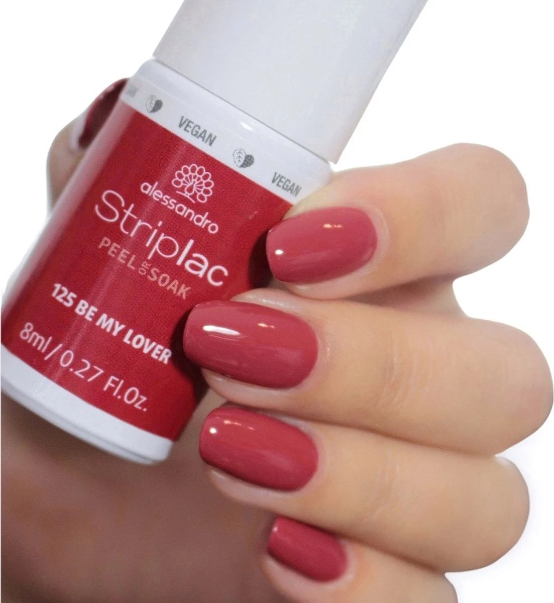 Alessandro Striplac Peel Or Soak - Gellak - 125 Be My Lover - 8 Ml 1 Alessandro Striplac Peel Or Soak - Gellak - 125 Be My Lover - 8 Ml
