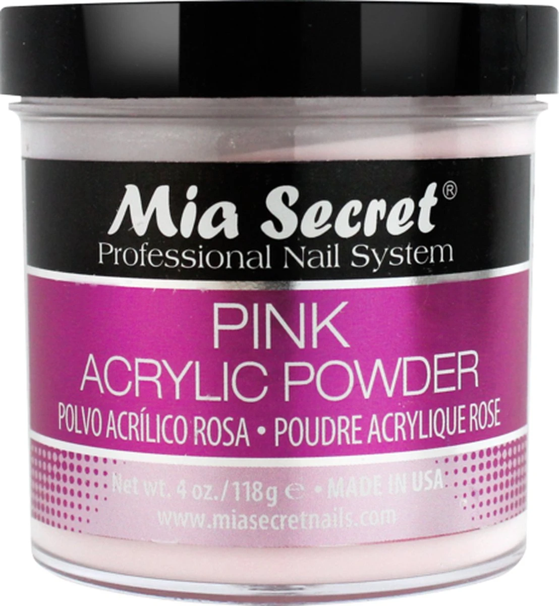 Acryl Poeder Roze 118ml. 1 Acryl Poeder Roze 118ml.