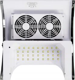 Merkloos UV/LED Lamp - 80W - Inclusief Afzuiging - Wit - Timer - 2 In 1 Nagellamp - Gellak - Salon - Nagelsalon - Afzuiger Nagels - Nagellamp - Nageldroger - UV Lamp - Led Lamp -Nagelverzorging Winkel 1118x1200 1