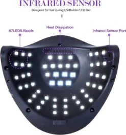 Professionele 180W LED Nageldroger Lamp - Gel Nagel Droger - 180W De Sterkste Nagellamp Op De Markt - Geschikt Voor Elke Nagel, Sneller Droger Voor Gel Polish Nail Apparatuur Automatische Sensor Nail Art Gereedschap Voor Vingernagel En Teennagel -Nagelverzorging Winkel 1122x1200 1