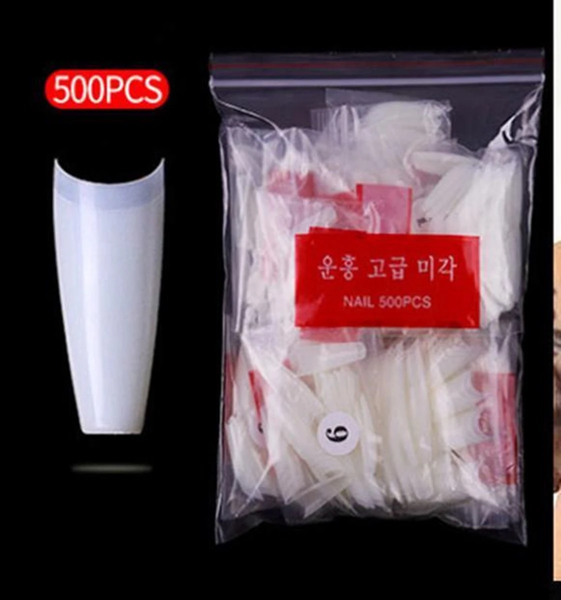 T-Vormige -Nagel Tips -Kort Opzetstukje - Clear - 500 Stuks - Tips Nail Extension- False Tips Plaknagels – Nageltips - Acrylnagels – Gelnagels -Polygel - Polyacryl 2 T-Vormige -Nagel Tips -Kort Opzetstukje - Clear - 500 Stuks - Tips Nail Extension- False Tips Plaknagels – Nageltips - Acrylnagels – Gelnagels -Polygel - Polyacryl - Afbeelding 2