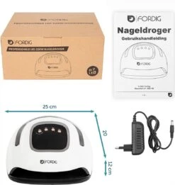 ForDig 220W Professionele Nageldroger Voor Gel Nagels - Nagellak Droger Met UV LED Lamp En Timer Voor Gelnagels - Nageldrogerlamp Met 57 LED Lampjes Voor Nagel Gellak - Geschikt Voor Manicure En Pedicure - Nagellakdroger Hard Gelpolish Builder -Nagelverzorging Winkel 1135x1200 1