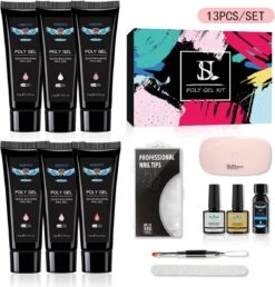 Gelnagels Set MEGA PACK + Nagel Vijl | Gellak Starterspakket | Polygel Kit | Nepnagels | Gellak Set | Nail Art Pakket | UV Gel | Manicure Set | Gel Nagellak Nagel Decoratie | UV Lamp | Starterspakket | Nail Care | Nagelstad -Nagelverzorging Winkel 1149x1200 1