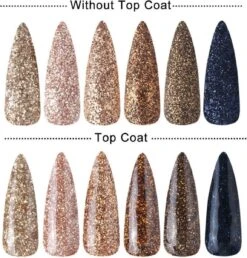 GUAPÀ - Nagel Glitter Poeder Nail Art Set Goud & Navy - 6 Stuks -Nagelverzorging Winkel 1149x1200 3