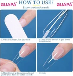 GUAPÀ® Nagellijm Voor Nagel Tips | Plaknagels | Nepnagels & Nail Art | Nagel Decoratie Lijm | Nail Glue 5ml -Nagelverzorging Winkel 1152x1200