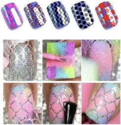 GUAPÀ - Nail Art Nagel Sjabloon Stickers 42 Vellen - Zelfklevende Nagelstickers & Nageldecoratie 3D Goud En Zilver -Nagelverzorging Winkel 1163x1200 6