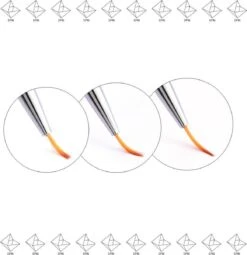 Merkloos EPIN | Nagel Art Pennen Set Van 3 | Nagel Penselen | ZILVER -Nagelverzorging Winkel 1164x1200 6