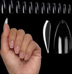 Knapzeker Gelly Tips Medium Almond 500 Stuks 12 Maten - Plaknagels Met Lijm In Doos + Knapzeker Nagelvijl 100/180 - Transparant Nageltips Full Cover Voor Acryl - Gel Nails- Nepnagels Soak Off -Nagelverzorging Winkel 1167x1200 1