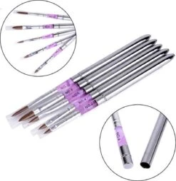 Merkloos Kwalitatieve Acryl Penseel - Nageldecoratie Pen - #8 Pink Diamond -Nagelverzorging Winkel 1169x1200 3