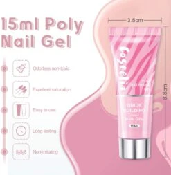 Polygel- 6 KLEUREN SET - 15 ML - Polygel Kit - Polygel Nagels - Polygel Kleuren -Nagelverzorging Winkel 1170x1200 3