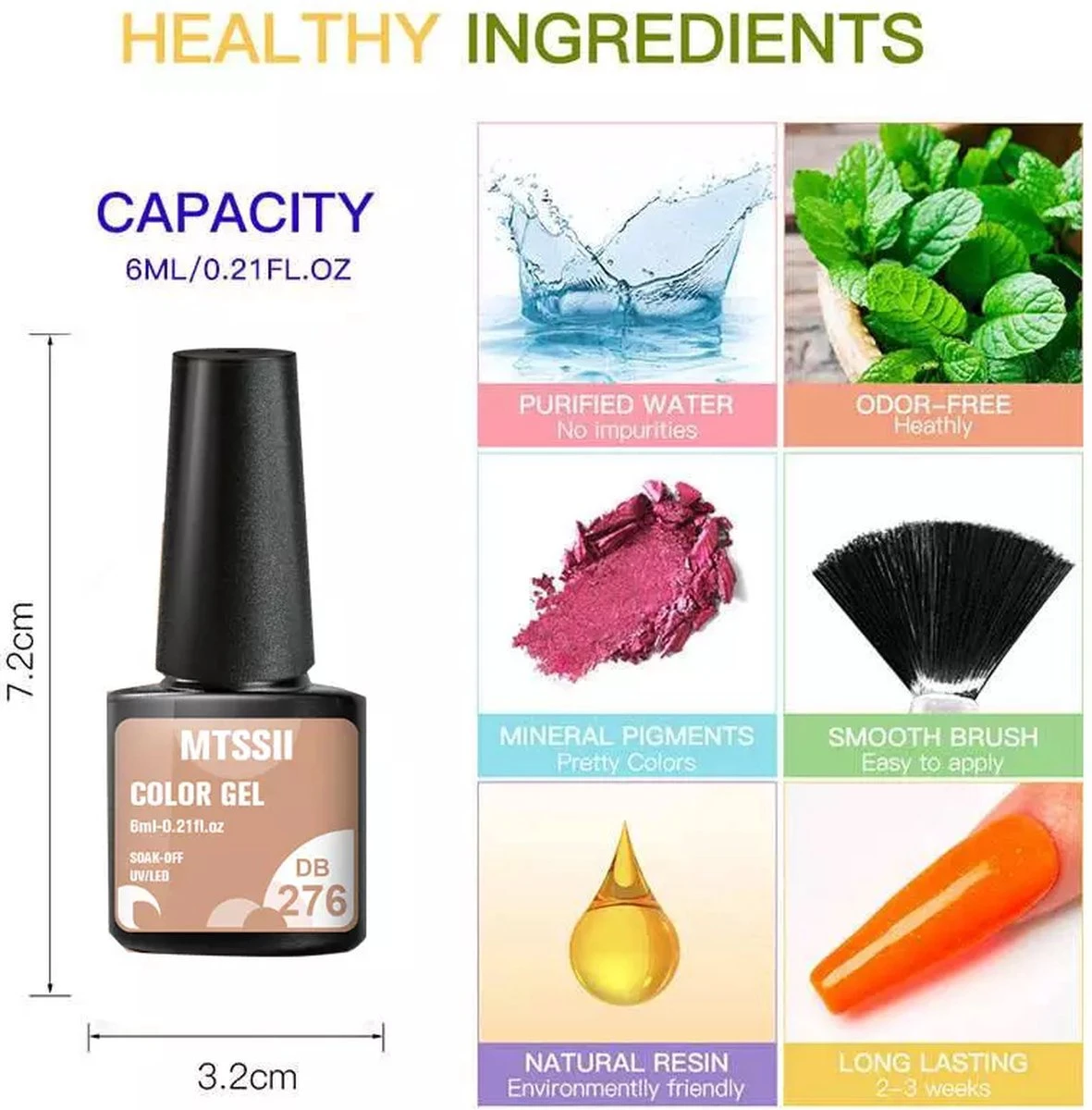 Mtssii - Gelnagel Kit - 5 ZOMER KLEUREN Gellak - Blauw, Groen, Oranje/nude, Geel En Lila- Starterkit - Manicure Set - 54 Watt UV Lamp - Gel Nagels Starterspakket - Nepnagels - 4 Mtssii - Gelnagel Kit - 5 ZOMER KLEUREN Gellak - Blauw, Groen, Oranje/nude, Geel En Lila- Starterkit - Manicure Set - 54 Watt UV Lamp - Gel Nagels Starterspakket - Nepnagels - - Afbeelding 4