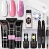 Polygel- Polygel Kit- Polygel Nagels- Polygel Kleuren- 30ML - Polygel Set- 3 Kleuren Polygel - Gel Solution - Nale File 2 - Nail Brush 1 - 12 PCS Tips 1 - Decoration - Nagellamp - Base Gel - Top Coat 1
