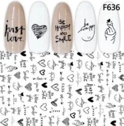 GUAPÀ - Nail Art 3D Nagel Stickers Set Met Een Top Coat Voor Goede Hechting - Nagel Decoratie & Versiering Folie - 6 Sticker Vellen Met Top Coat -Nagelverzorging Winkel 1187x1200 5