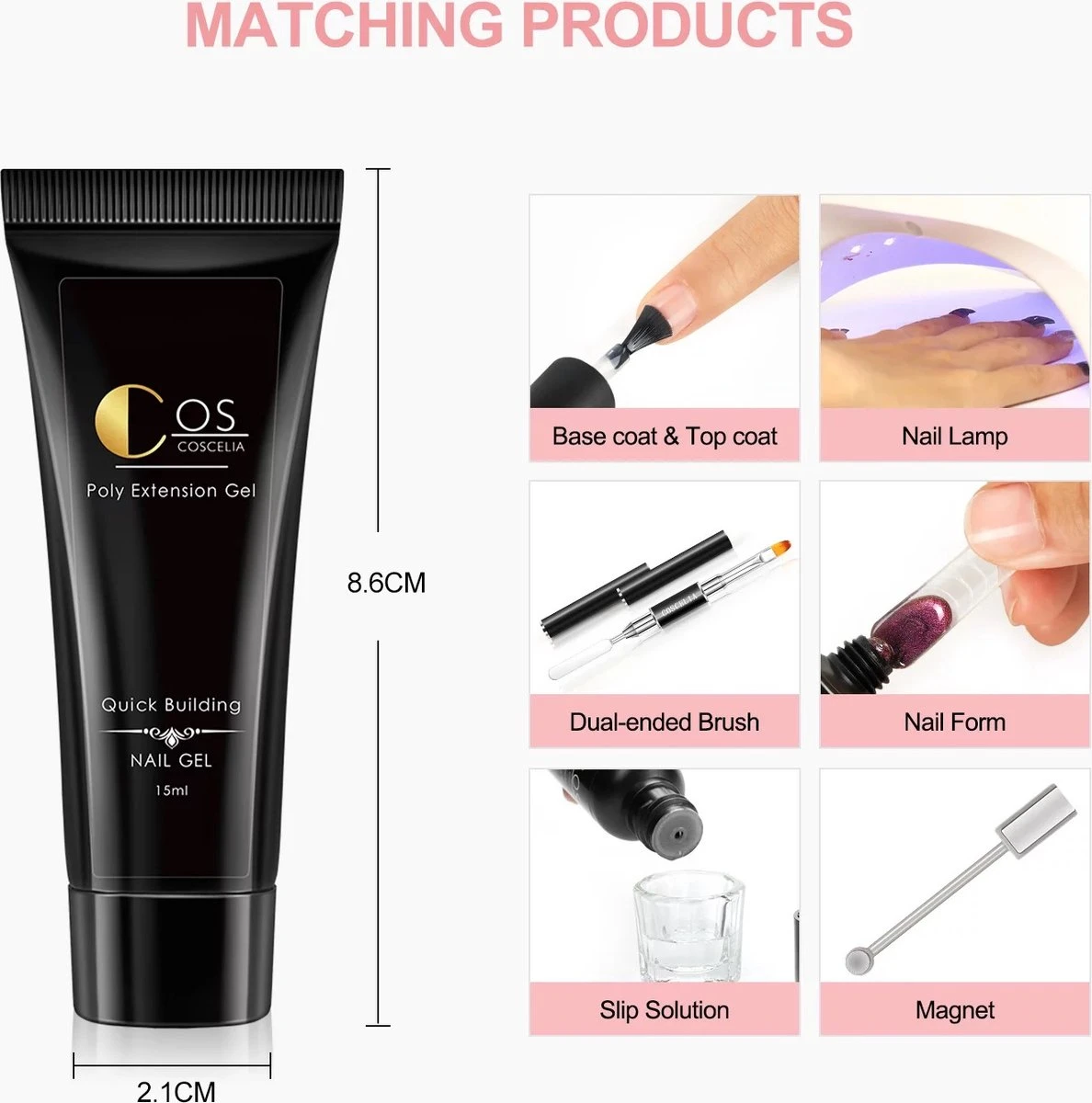 Polygel- 5+1 KLEUREN SET- Polygel Kit- Polygel Nagels- Polygel Kleuren 3 Polygel- 5+1 KLEUREN SET- Polygel Kit- Polygel Nagels- Polygel Kleuren - Afbeelding 3