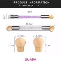 GUAPÀ - Nail Art Blooming Spons & Stempel Penseel Voor Het Maken Van Babyboom En Holografisch Effecten Op Je Nagels - Kleur Roze -Nagelverzorging Winkel 1191x1200 5