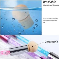 GUAPÀ - Nail Art Blooming Spons & Stempel Penseel Voor Het Maken Van Babyboom En Holografisch Effecten Op Je Nagels - Kleur Roze -Nagelverzorging Winkel 1194x1200 7