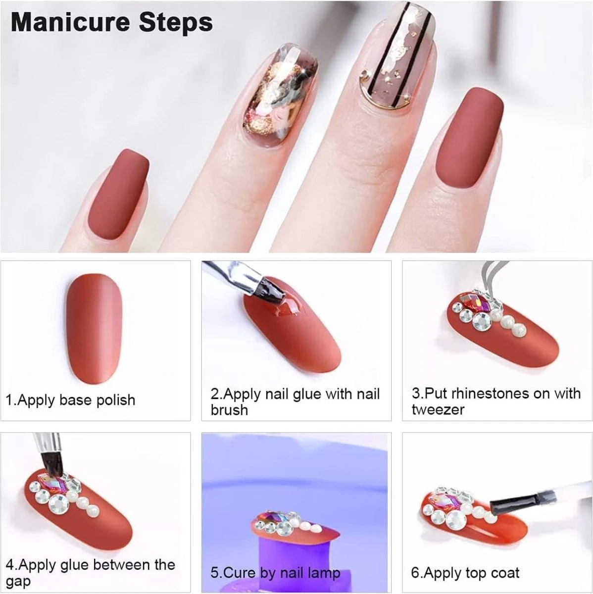 GUAPÀ® Nail Art Rhinestones | 12 Diverse Kleuren Diamantjes | Nagel Diamantjes | Nagelsteentjes | Nagel Versiering En Decoratie | Nagelstickers | Ook Geschikt Voor Acrylic, Gellak, Gel En Polygel Nagels | Nail Art 5 GUAPÀ® Nail Art Rhinestones | 12 Diverse Kleuren Diamantjes | Nagel Diamantjes | Nagelsteentjes | Nagel Versiering En Decoratie | Nagelstickers | Ook Geschikt Voor Acrylic, Gellak, Gel En Polygel Nagels | Nail Art - Afbeelding 5