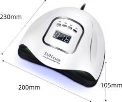 Merkloos Daniqqi - 80 Watt UV LED Lamp Nagels - 45 Leds Nagellamp - Wit -Nagelverzorging Winkel 1200x1004