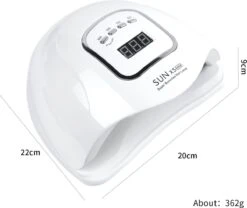 Victoria Nails Pro - 150W/45 LEDs - 2 In 1 UV/leD Lamp - 2021 SUNX5 MAX UV/LED Lamp - Manicure/Pedicure Handen En Voeten - Gellak - Gelnagels - Acrylnagels - Top Coat-Led Nagellamp-Uv Nagellamp-Nagels-Nageldroger - Nagel Tafellamp -Nagelverzorging Winkel 1200x1011