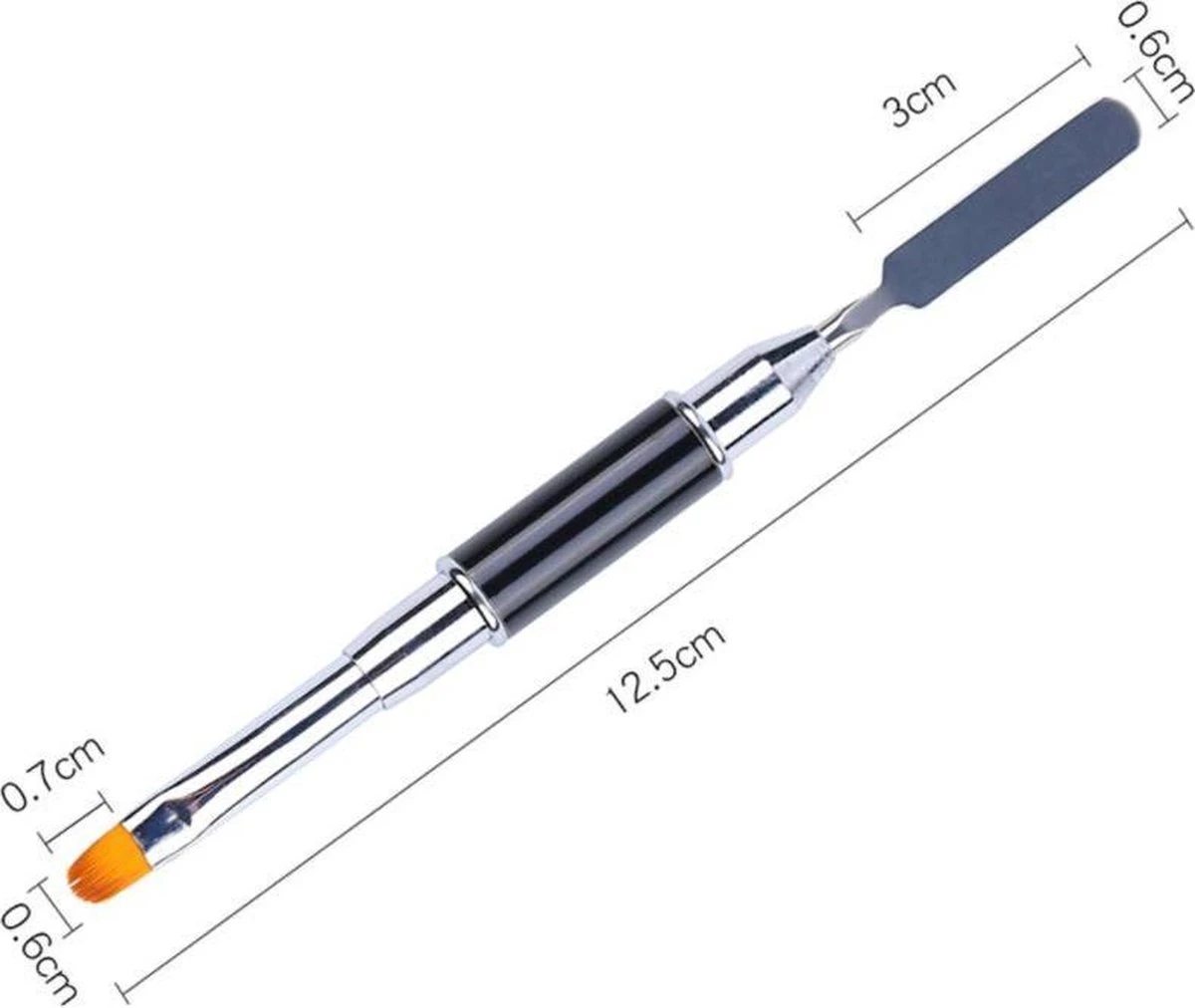 Nagel Polygel Tool - Gel Penseel - Nail Poly Gel Tool - 2 In 1 Kwast Met Spatel 13 Nagel Polygel Tool - Gel Penseel - Nail Poly Gel Tool - 2 In 1 Kwast Met Spatel - Afbeelding 13