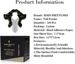 Born Pretty - Nagelsjablonen - 500 Stuks - Nagel Sjablonen - Nagel Stickers - Nail Forms - Nagel Sjablonen Verlenging - Nagelvormen - Nagel Sjablonen Stiletto - Nail Sjablonen - Nail Sjablonen Form - Nail Sjablonen Vorm - Nagelverlenging -Nagelverzorging Winkel 1200x1015