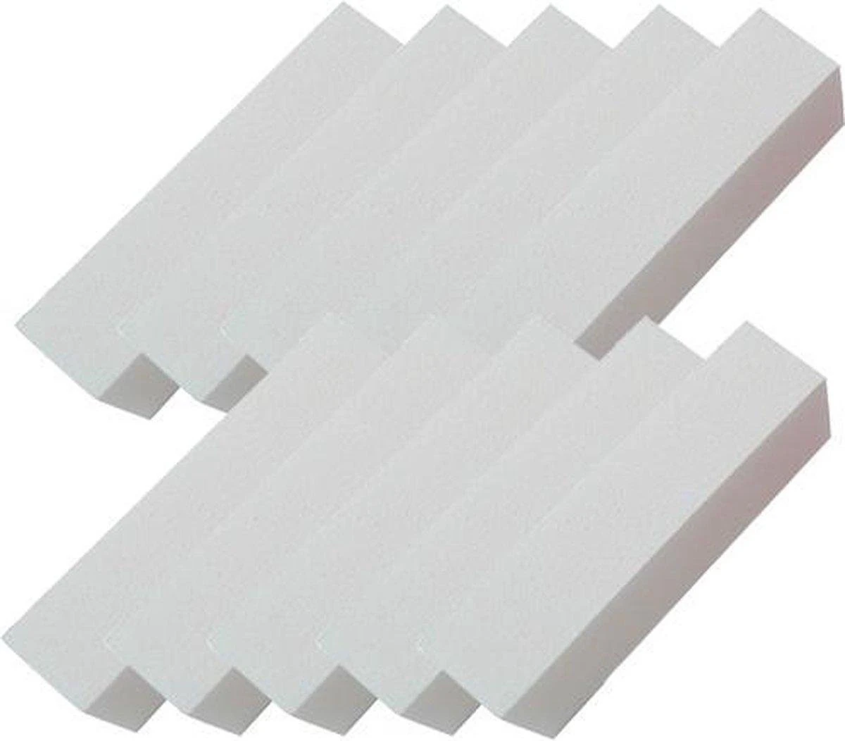 Merkloos 2x Nagelblok, Wit 4 Merkloos 2x Nagelblok, Wit - Afbeelding 4