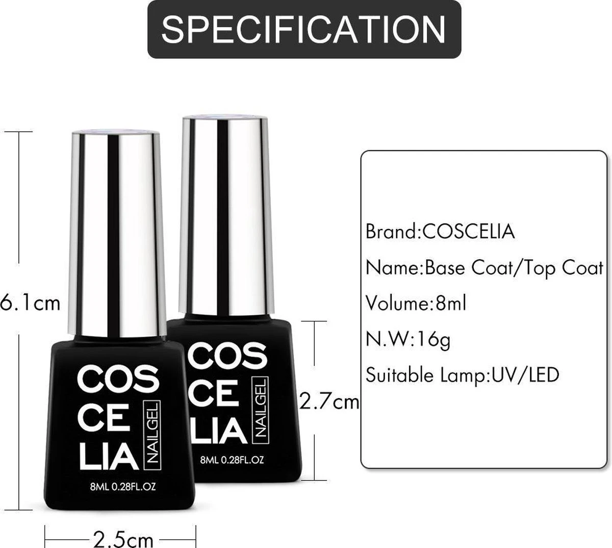 Royala Gellak D4 Starterspakket + Inclusief UV Lamp + Met 10 Verschillende Gellak Kleuren - Gellak Lamp – Gellac Set - Alle Benodigdheden In Eén - Uitgebreid 62-Delig Pakket 10 Royala Gellak D4 Starterspakket + Inclusief UV Lamp + Met 10 Verschillende Gellak Kleuren - Gellak Lamp – Gellac Set - Alle Benodigdheden In Eén - Uitgebreid 62-Delig Pakket - Afbeelding 10