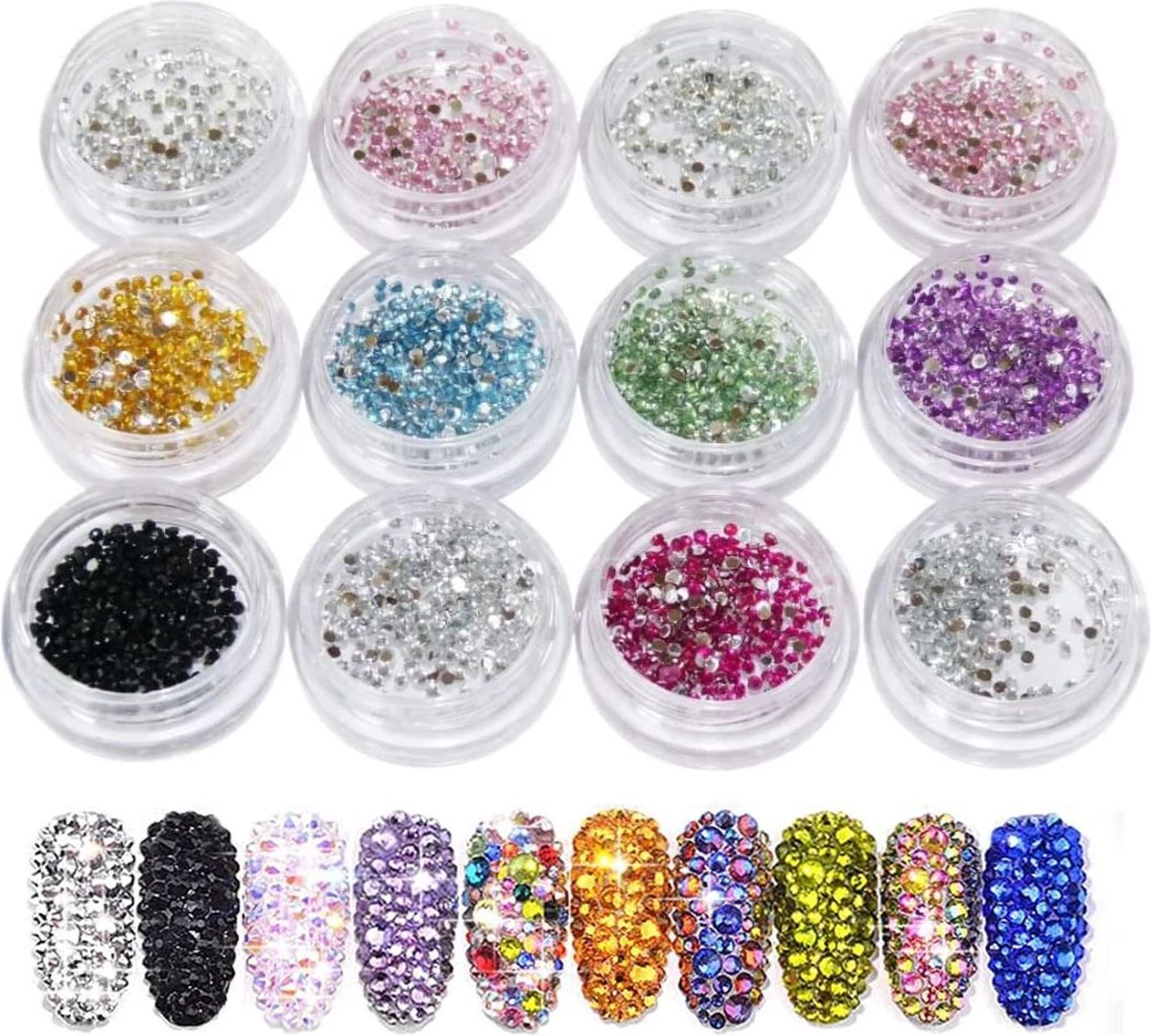 GUAPÀ® Nail Art Rhinestones | 12 Diverse Kleuren Diamantjes | Nagel Diamantjes | Nagelsteentjes | Nagel Versiering En Decoratie | Nagelstickers | Ook Geschikt Voor Acrylic, Gellak, Gel En Polygel Nagels | Nail Art 1 GUAPÀ® Nail Art Rhinestones | 12 Diverse Kleuren Diamantjes | Nagel Diamantjes | Nagelsteentjes | Nagel Versiering En Decoratie | Nagelstickers | Ook Geschikt Voor Acrylic, Gellak, Gel En Polygel Nagels | Nail Art