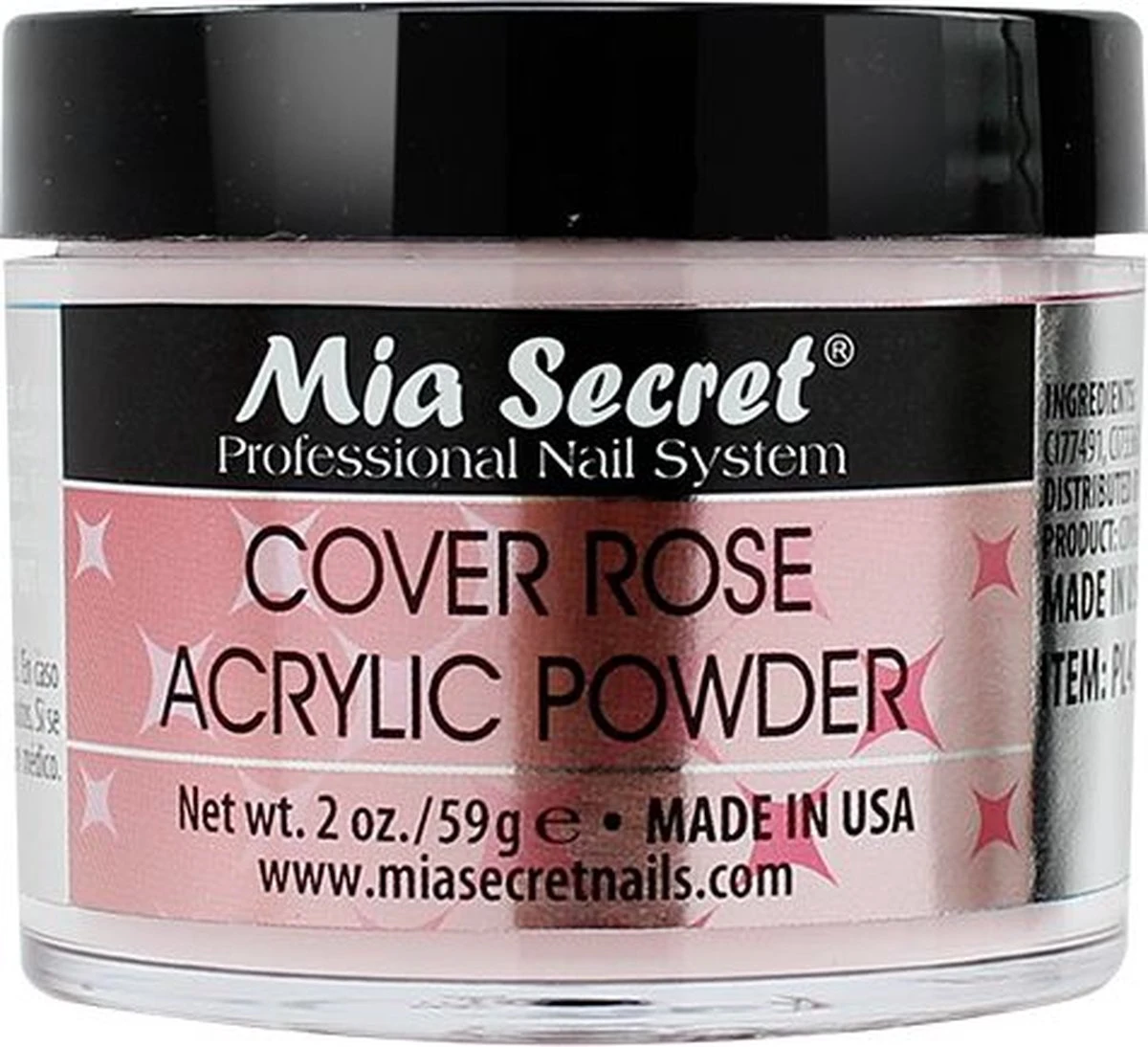 Cover Acryl Poeder Rose 60ml. 1 Cover Acryl Poeder Rose 60ml.