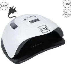 DANIQQI - 180 Watt UV LED Lamp Gelnagels - 57 LED Lampen- Nagel - UV - LED Lamp - Wit - Zwart - Nagellamp - Nail Dryer - Nagels - Salon - Timer - Professioneel - Super Krachtig - Extra Lang Snoer - Moederdag -Nagelverzorging Winkel 1200x1095 1