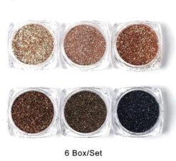 GUAPÀ - Nagel Glitter Poeder Nail Art Set Goud & Navy - 6 Stuks -Nagelverzorging Winkel 1200x1102 4