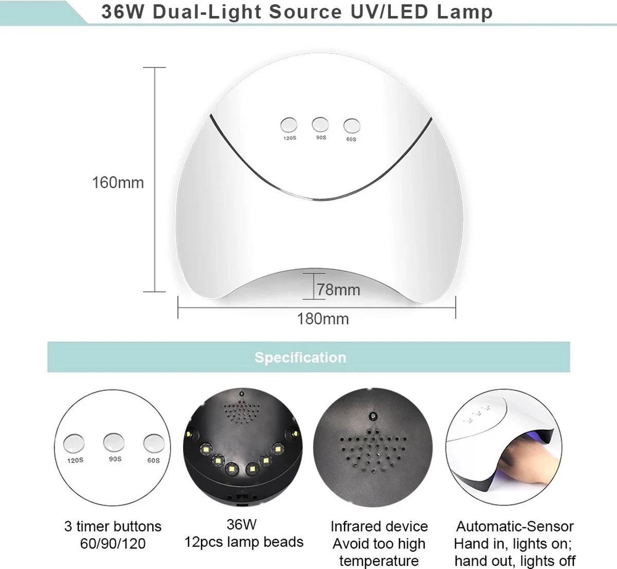 Polygel Kit- Polygel Nagels- Polygel Starter Set- 1x36W LED Nagel Droger Lamp 6x15ML Poly Gel 1 X Top Coat 1 X Base Coat 6x5ML UV Gel 1 X Dual End Nail Borstel 1x50Pcs Clear Quick Building Mold Tips 1x30ML Cleanser Plus 1 X Nagelvijl 1x6-Man 2 Polygel Kit- Polygel Nagels- Polygel Starter Set- 1x36W LED Nagel Droger Lamp 6x15ML Poly Gel 1 X Top Coat 1 X Base Coat 6x5ML UV Gel 1 X Dual End Nail Borstel 1x50Pcs Clear Quick Building Mold Tips 1x30ML Cleanser Plus 1 X Nagelvijl 1x6-Man - Afbeelding 2