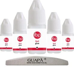 GUAPÀ® Nagellijm Voor Nagel Tips | Plaknagels | Nepnagels & Nail Art | Voordeel Pakket 5 X 3 Gr