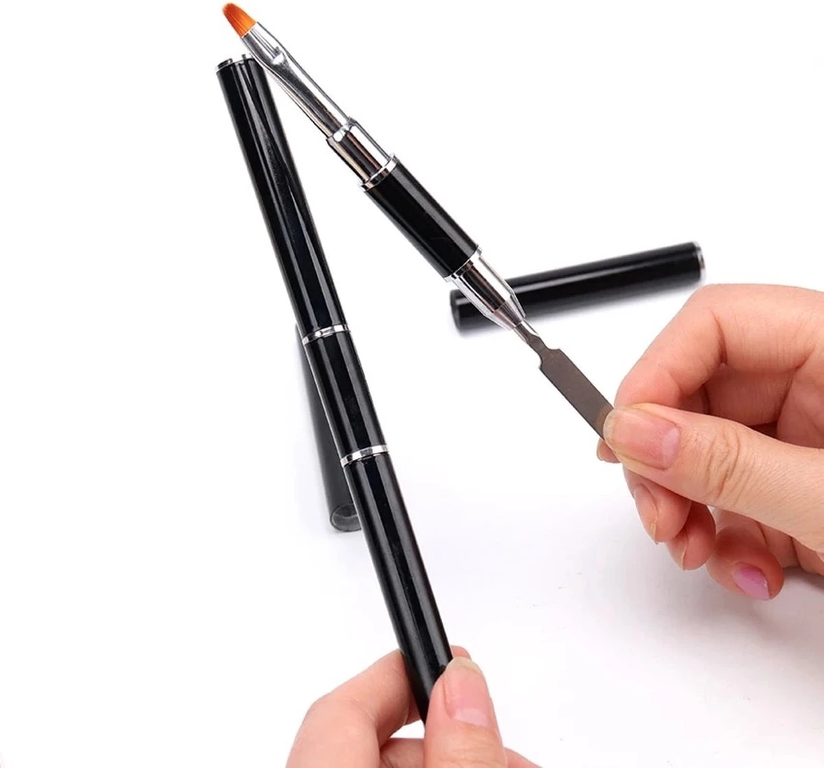 Nagel Polygel Tool - Gel Penseel - Nail Poly Gel Tool - 2 In 1 Kwast Met Spatel 6 Nagel Polygel Tool - Gel Penseel - Nail Poly Gel Tool - 2 In 1 Kwast Met Spatel - Afbeelding 6