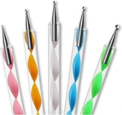 Evvie 20 Delige Nail Art Set - 15 Nailart Penselen En 5 Dotting Tools - Wit -Nagelverzorging Winkel 1200x1127 4