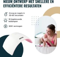 MOOSCARE 36 Watt LED Lamp Voor Gellak Nagels – Nageldroger – Gellak Lamp - UV Lamp Gelnagels - Nail Art Nagellamp - Gel Nagellak Nageldroger -Nagelverzorging Winkel 1200x1129 5