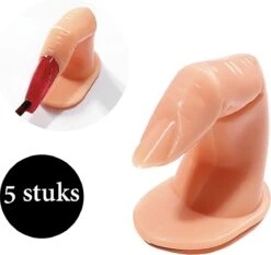 Oefenvinger Voor Nagels – Nail Art – All-in-1 Set – 5 Stuks - Nagel Set – Nail Trainer – Nail Tips – Acrylnagels Starterspakket – Nagel – Nail Trainer Hand – Oefen Hand Nagels - Nailtrainer Nagel Oefenhand