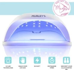 Murley’s Pro Dual Nagellamp Gellak Nageldroger - UV LED Nagel Lamp - 54 Watt - 36 LED’s -Nagelverzorging Winkel 1200x1134 4