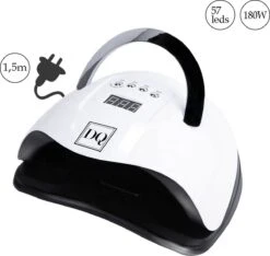 DANIQQI - 180 Watt UV LED Lamp Gelnagels - 57 LED Lampen- Nagel - UV - LED Lamp - Wit - Zwart - Nagellamp - Nail Dryer - Nagels - Salon - Timer - Professioneel - Super Krachtig - Extra Lang Snoer - Moederdag -Nagelverzorging Winkel 1200x1137 2