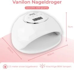 Vanilon UV Lamp Gelnagels - Gellak Nagel Droger - 86W LED - 2,5 Meter Snoer -Nagelverzorging Winkel 1200x1138 2