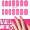 By Emily - Nagel Wrap - Sparkly Violet Red | 14 Stickers | Nail Wrap | Nail Art | Trendy | Design | Nagellakvrij | Eenvoudig | Nagel Wrap | Nagel Stickers | Folie | Zelfklevend | Sjablonen