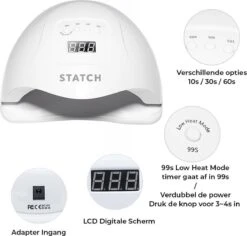 Statch LED Nageldroger Voor Gelnagels - Inclusief Bewegingssensor En Timer – 36LED Lampen- LCD Display -Nagelverzorging Winkel 1200x1148 4