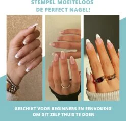 By Emily - Nagelstempel Met Schraper | Eenvoudige Franse Manicure | Nagel Kussen | Nail Art | Transparant | Stamp Set | Gel | Hoogwaardige Siliconen | Nagel Verzorging | Stempel Set | Nail Stamp | Transparante Jelly Stempel | Doorzichtig | Silicone -Nagelverzorging Winkel 1200x1151 6